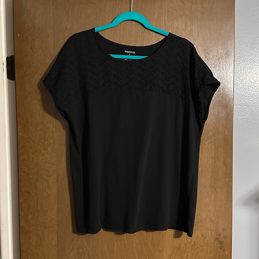 Torrid Black Designed Top